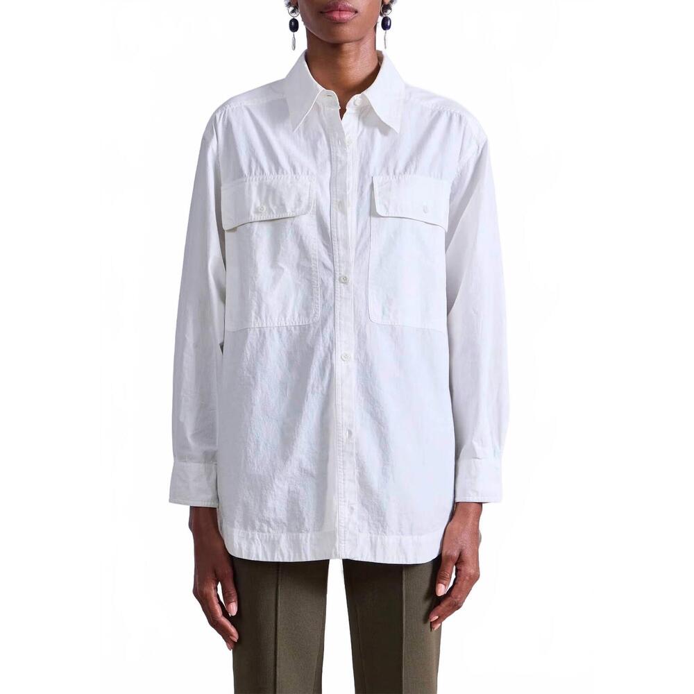 NEW APIECE APART flowe oversized shirt in cream - Picture 7 of 7